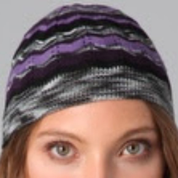 Missoni purple marble stripe wool blend knit hat - Picture 4 of 4